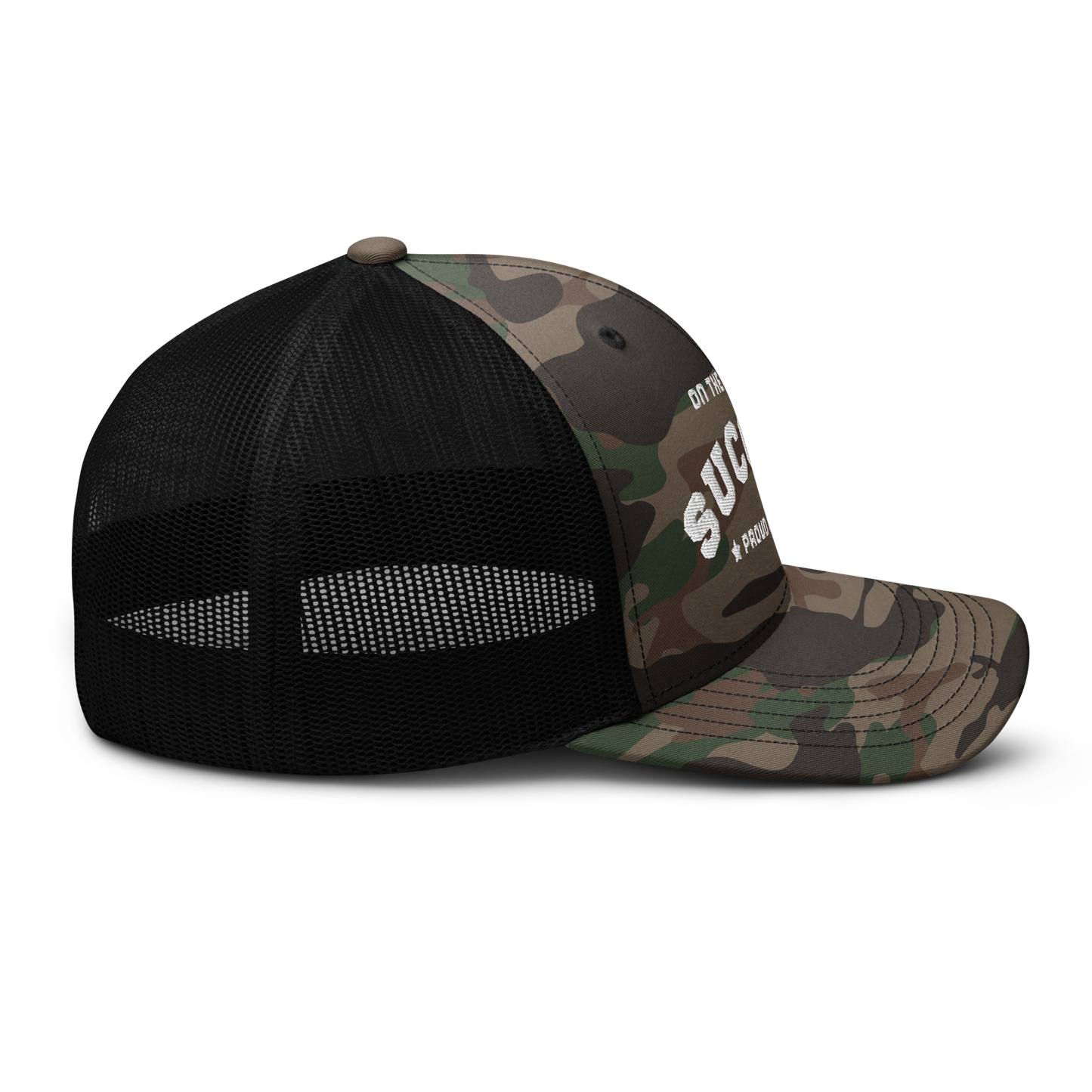 Camouflage trucker hat