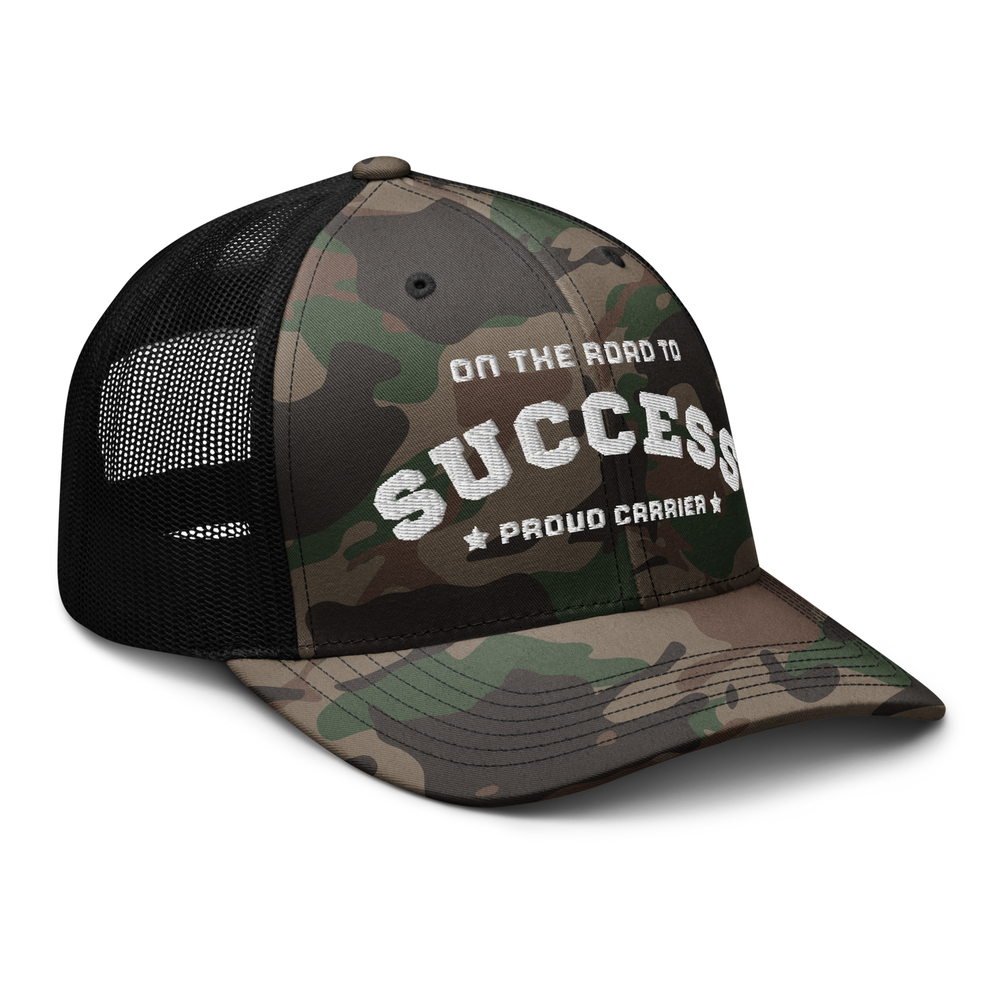 Camouflage trucker hat
