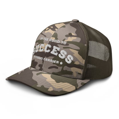 Camouflage trucker hat