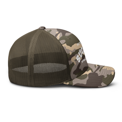 Camouflage trucker hat
